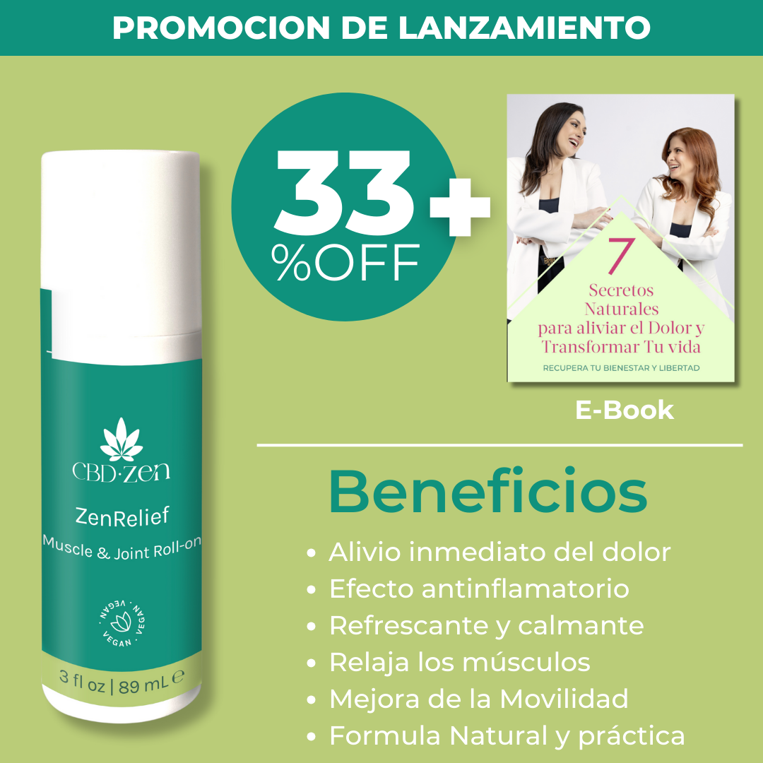 ZenRelief Roll On - Alivio Rápido y Natural para el Dolor